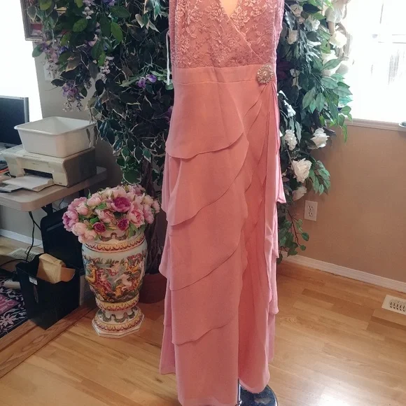 DARK ROSE FORMAL 2PC JACKET & DRESS 2X - Picture 4 of 6